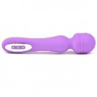 Wand Massager12 Function Silicone Rechargeable PURPLE